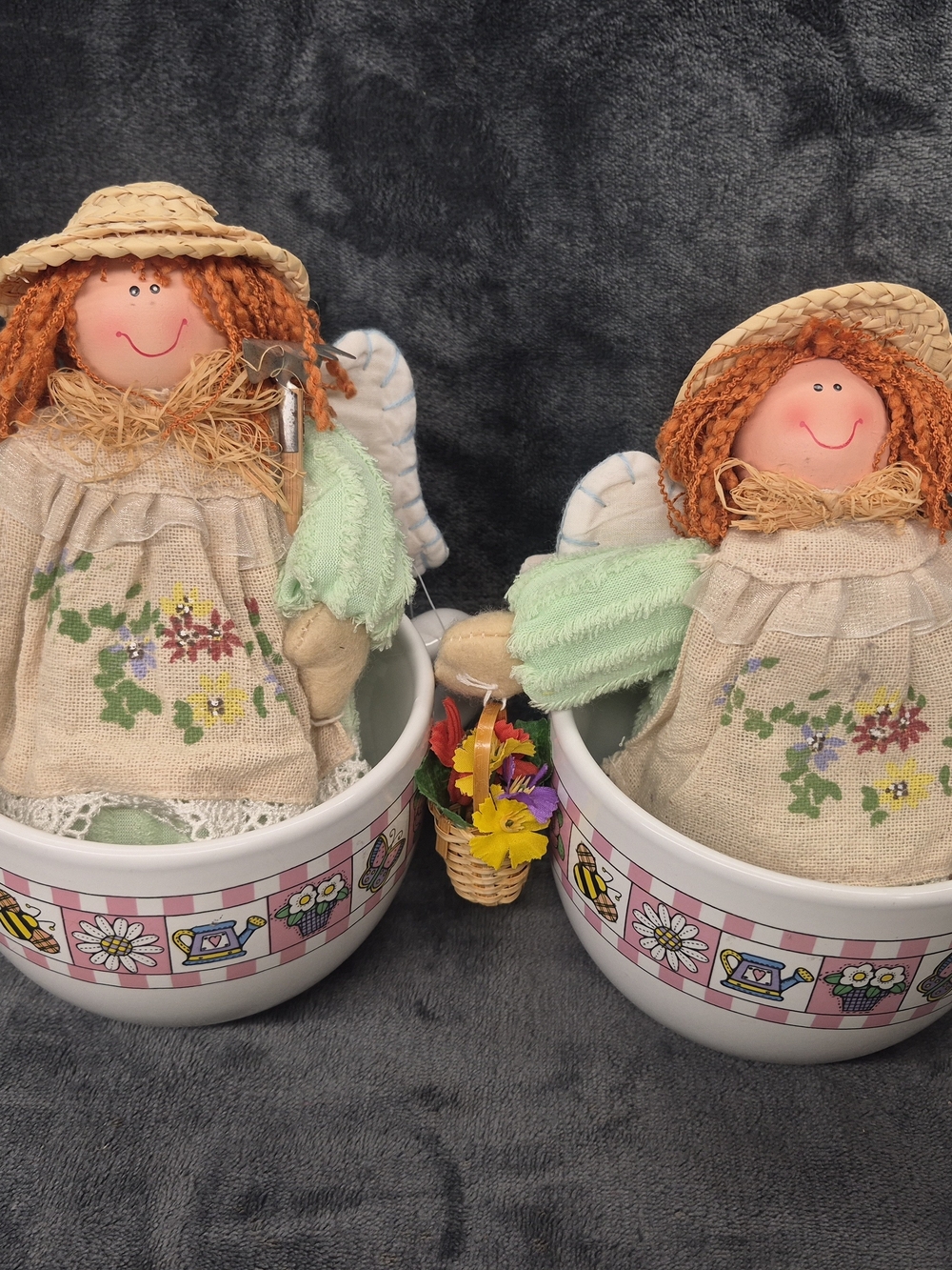Joelson Industries Vintage  Harvest Angels Dolls Red Hair Manufacturer 1977-78